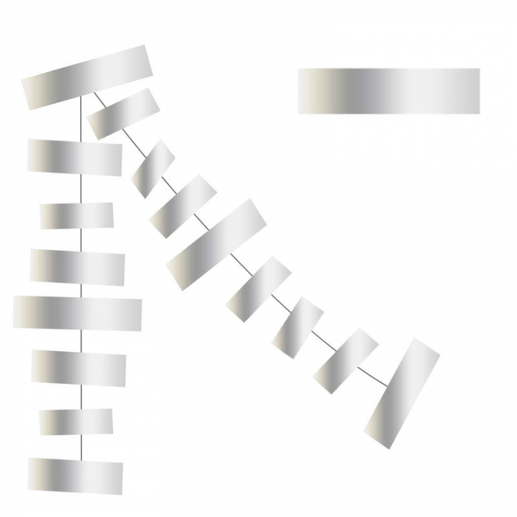 Гирлянда "Полоски" Серебро