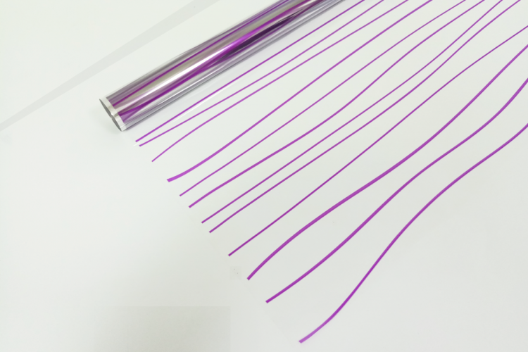 Пленка глянцевая "Полосы" Сиреневые