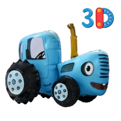 Шар Фигура 3D, Синий Трактор (в упаковке)